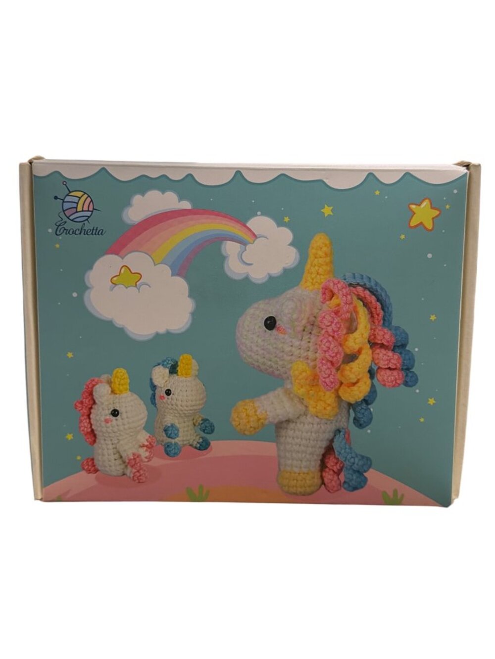Crochetta Unicorn Crochet Kit For Beginners With Tutorials & Instructions